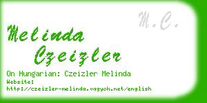 melinda czeizler business card